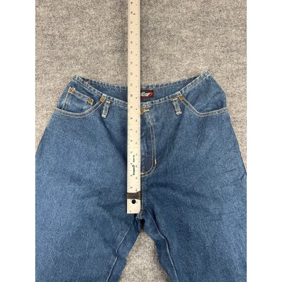Vintage Y2K Be Bop Flare Jeans Sz 9 | Boho Embroidered Hem | Made in USA - Picture 4 of 16